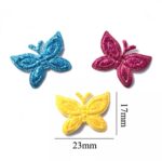 Aplique Borboleta Glitter 2,30x1,70cm - 6unid - Imagem 2