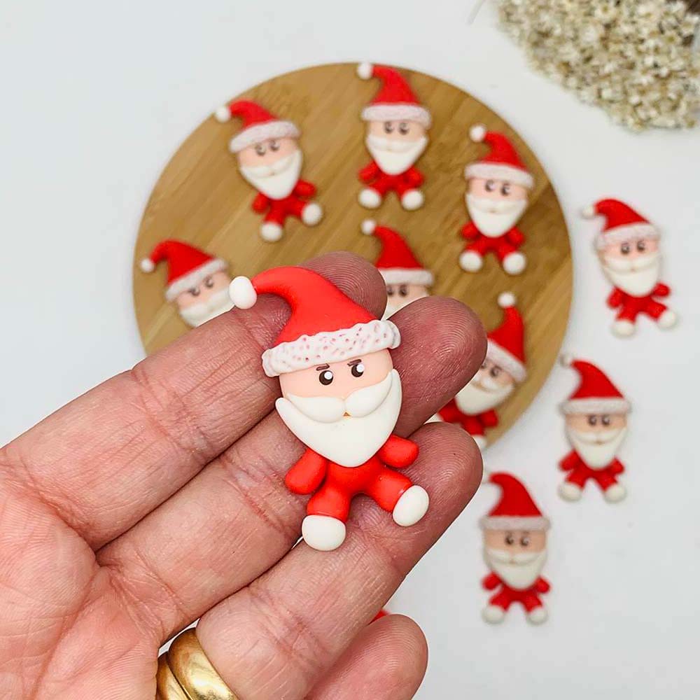 papai noel corpo 1 Aplique Biscuit Natal Papai Noel -Unid - Imagem 1