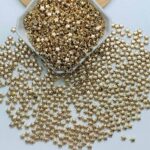 Miçanga entremeio Estrela dourado 6mm- 25gramas - Imagem 2
