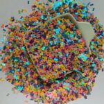Mini Aplique Lacinho Paetê Confete 4mm - Imagem 2