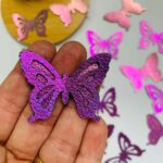 Aplique de lonita borboleta Lilás -2 unidade - Imagem 2