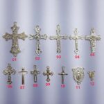 Crucifixo e entremeio para montar Terço-unid. - Imagem 2