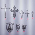 Acessórios para montar terço Crucifixo e entremeio -unid. - Imagem 2