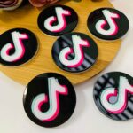 Aplique Tik Tok Logo em Acrílico- 2unid. - Imagem 2
