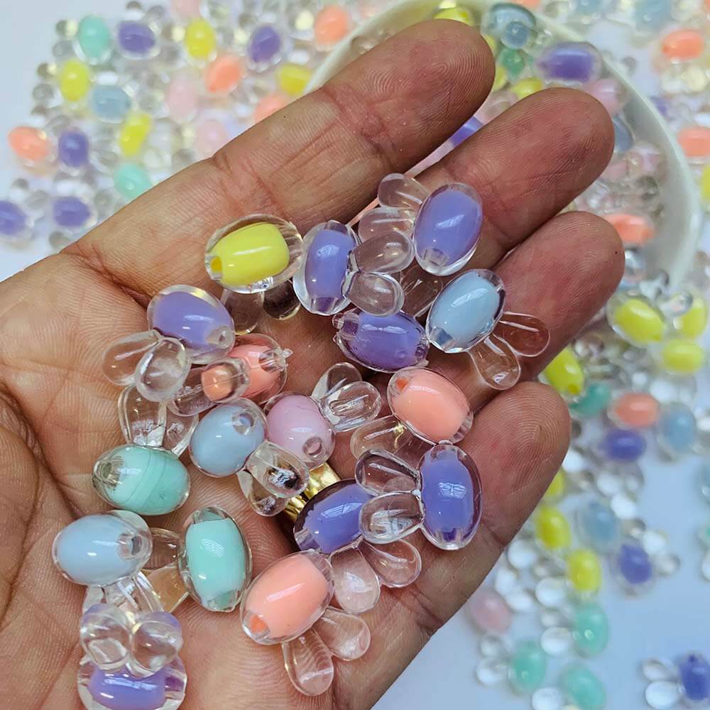 Miçanga coelho da pascoa translucida Miçanga coelho da páscoa translúcido 25grama