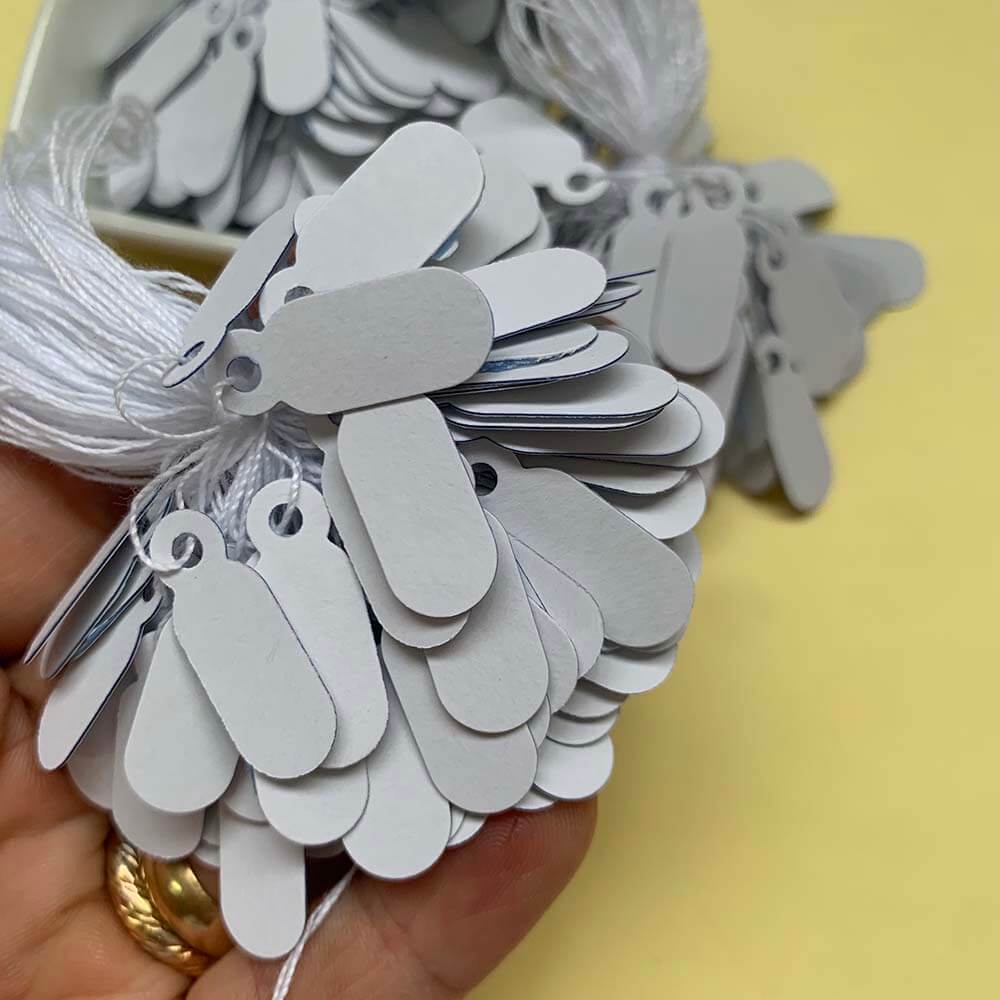 tag de colocar preço com cordinha2 Etiqueta de Joia Colocar preço com cordinha-100unid