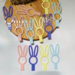 Tag Placa hair clips Coelho -2unid - Imagem 2