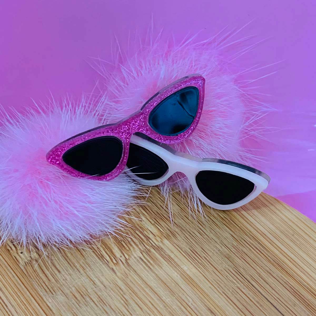 APLIQUE PARA LACOS BARBIE OCULOS Aplique de Laço Óculos da Barbie -2unid