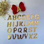 Aplique Alfabeto Letra para tiaras e laços em acrilico - Imagem 4
